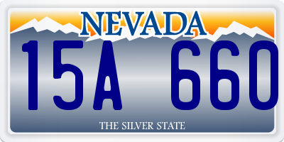 NV license plate 15A660