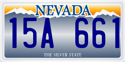 NV license plate 15A661