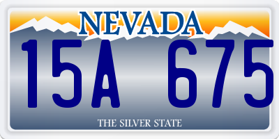 NV license plate 15A675
