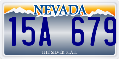 NV license plate 15A679