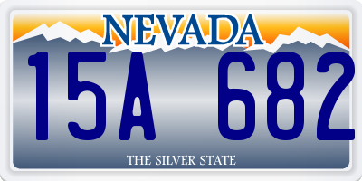 NV license plate 15A682