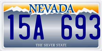 NV license plate 15A693