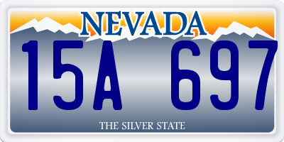 NV license plate 15A697