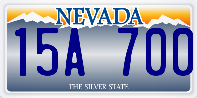 NV license plate 15A700