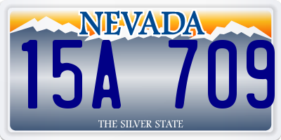 NV license plate 15A709