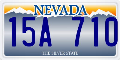 NV license plate 15A710