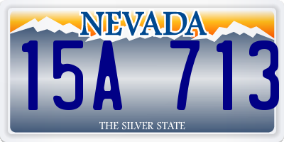NV license plate 15A713