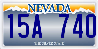 NV license plate 15A740