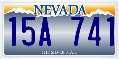 NV license plate 15A741