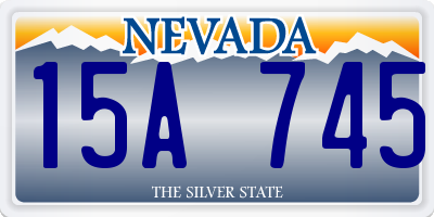 NV license plate 15A745