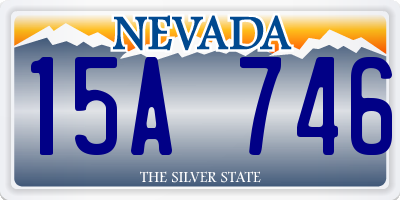 NV license plate 15A746