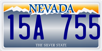 NV license plate 15A755