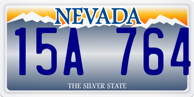 NV license plate 15A764