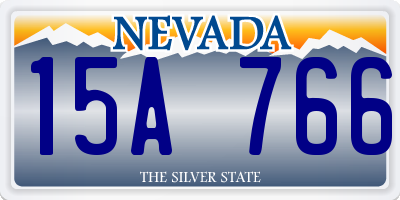 NV license plate 15A766