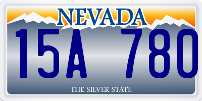 NV license plate 15A780