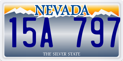 NV license plate 15A797