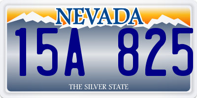NV license plate 15A825
