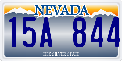 NV license plate 15A844