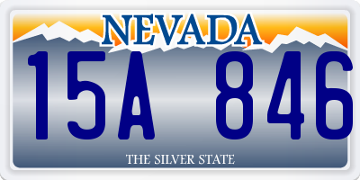 NV license plate 15A846