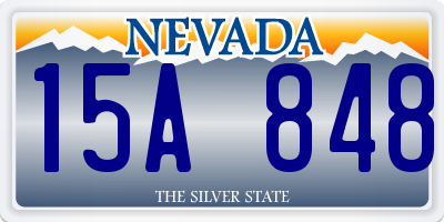 NV license plate 15A848