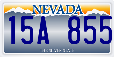NV license plate 15A855