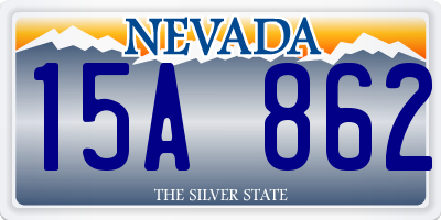 NV license plate 15A862