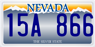 NV license plate 15A866