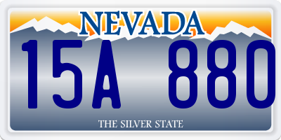 NV license plate 15A880