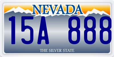 NV license plate 15A888