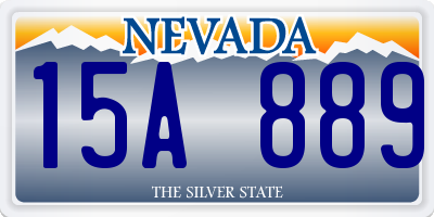 NV license plate 15A889