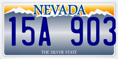 NV license plate 15A903
