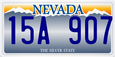 NV license plate 15A907