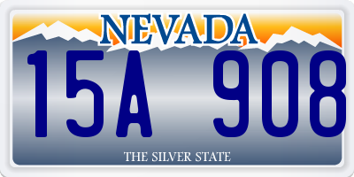 NV license plate 15A908