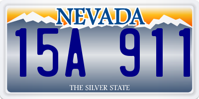 NV license plate 15A911