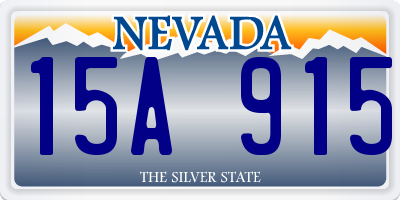 NV license plate 15A915