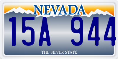 NV license plate 15A944