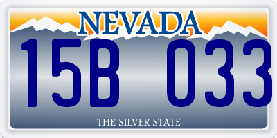 NV license plate 15B033