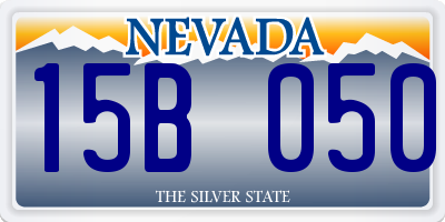 NV license plate 15B050