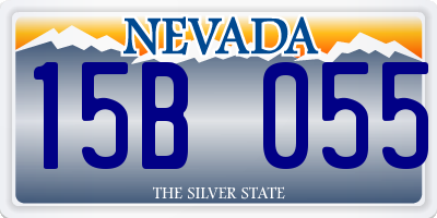 NV license plate 15B055