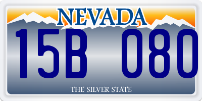 NV license plate 15B080