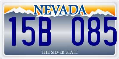 NV license plate 15B085