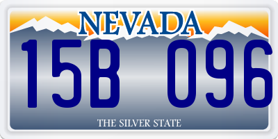 NV license plate 15B096