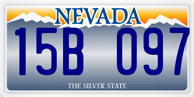 NV license plate 15B097