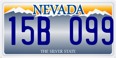 NV license plate 15B099