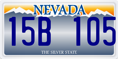 NV license plate 15B105