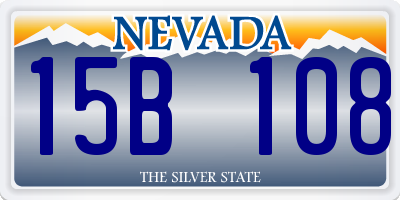 NV license plate 15B108