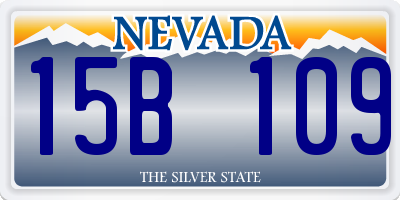 NV license plate 15B109