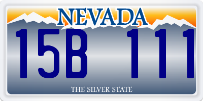NV license plate 15B111