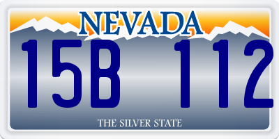 NV license plate 15B112