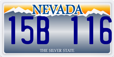 NV license plate 15B116